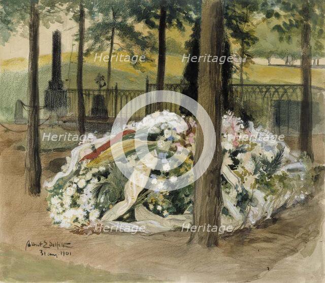 Each Decorated Tomb of Alexandra Edelfelt, 1901. Creator: Albert Edelfelt.