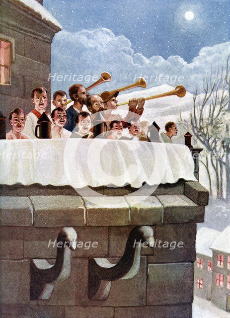 A Christmas hymn, Germany. Artist: Unknown