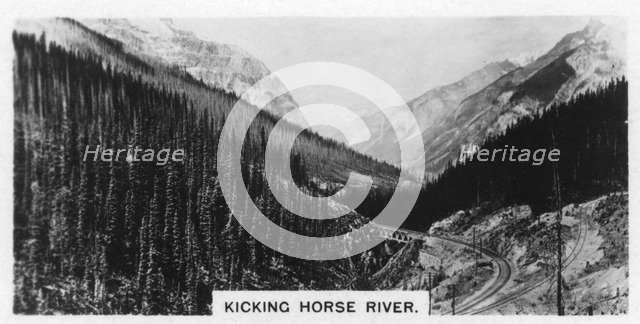 Kicking Horse River, British Columbia, Canada, c1920s. Artist: Unknown