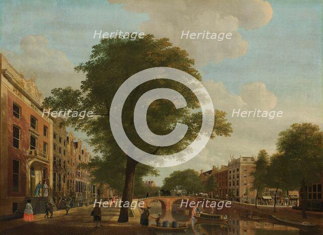 View of the Herengracht near the Leidsestraat, Amsterdam, 1774. Creator: Hendrick Keun.