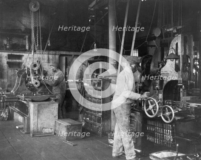 Student shipbuilders at Newport News, Virginia, 1899 or 1900. Creator: Frances Benjamin Johnston.