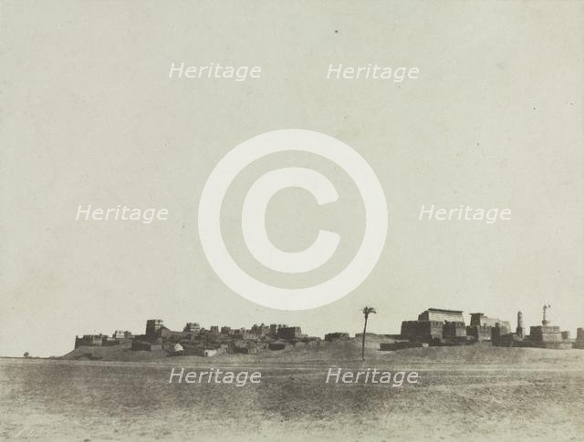 View of Luxor, 1854. Creator: John Beasley Greene (American, 1832-1856).