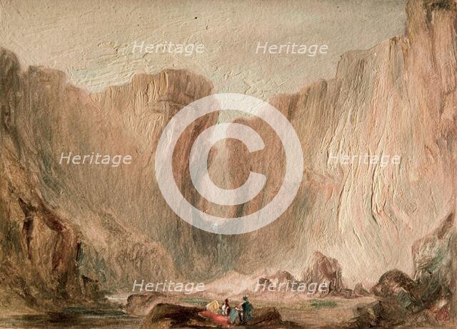 Gordale Scar, Yorkshire Dales [undated]. Creator: Lines Family.