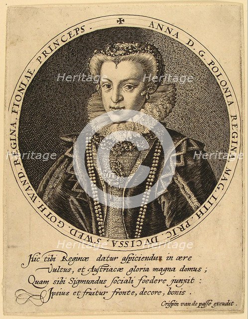 Anna Catherine Constance Vasa of Poland (1619-1651). Artist: Passe, Crispijn van de, the Elder (1564-1637)
