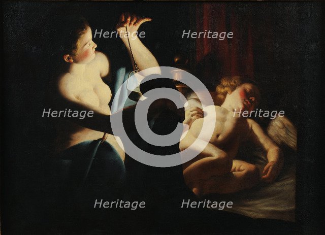 Psyche discovers Cupid, First third of 17th century. Artist: Candlelight Master (active c. 1620-1640)