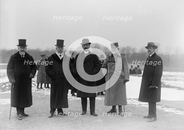 Serbian Mission To The U.S. at Mount Vernon, with Sec. Lansing, 1918. Creator: Harris & Ewing.