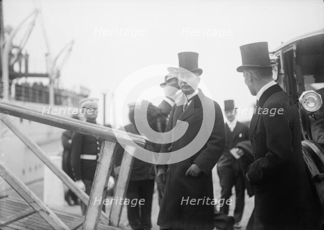 Allied Commission To U.S. Boarding Mayflower For Trip To Mount Vernon: Col. House, 1917. Creator: Harris & Ewing.