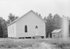 Negro Baptist church, Bushy Fork, North Carolina, 1939. Creator: Dorothea Lange.