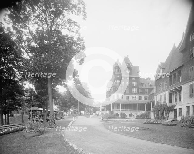 Entrance to Hotel Victory, Put-In-Bay, Ohio, c1906. Creator: Unknown.