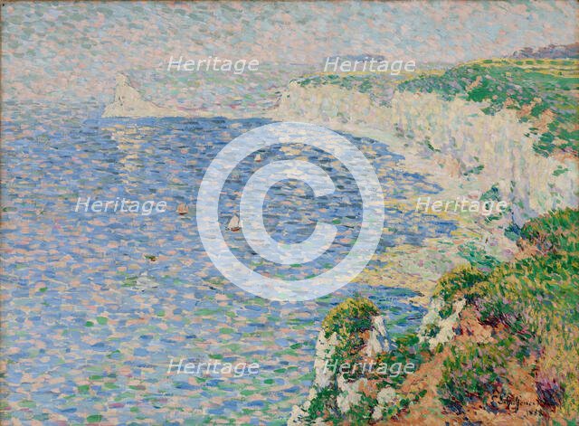 A View of the Cliffs at Etretat, 1888. Creator: Emile Schuffenecker.