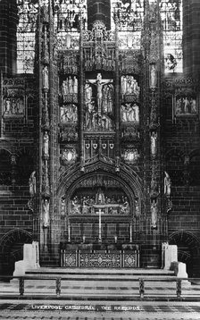 The reredos in Liverpool Cathedral, 20th century. Artist: Unknown