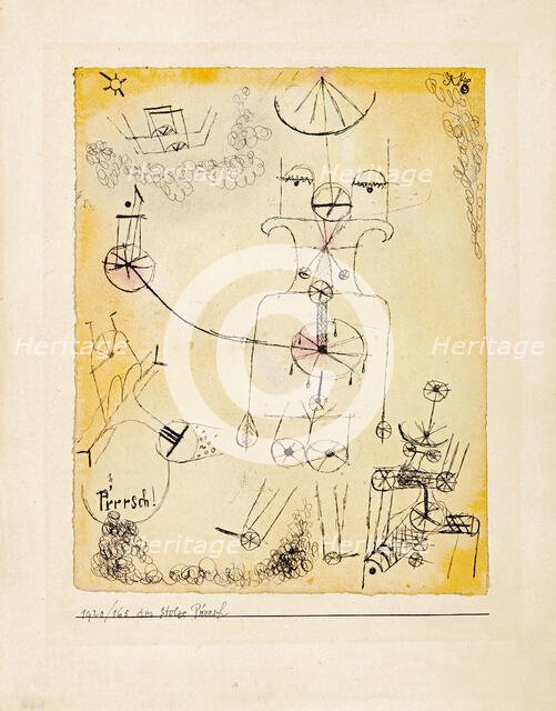 The Proud P'rrrsch, 1920. Creator: Klee, Paul (1879-1940).