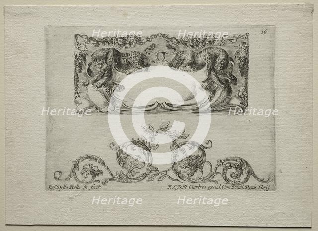 Collection of Various Caprices and New Designs of Cartouches and Ornaments: No 16. Creator: Stefano Della Bella (Italian, 1610-1664).