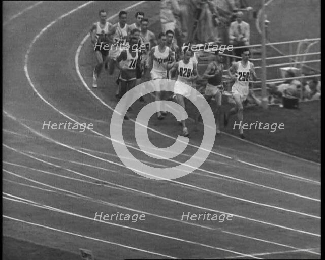 Runners at the 1936 Berlin Olympics, 1936. Creator: British Pathe Ltd.