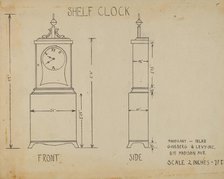 Shelf Clock, c. 1938. Creators: Bernard Gussow, Lorenz Rothkranz.