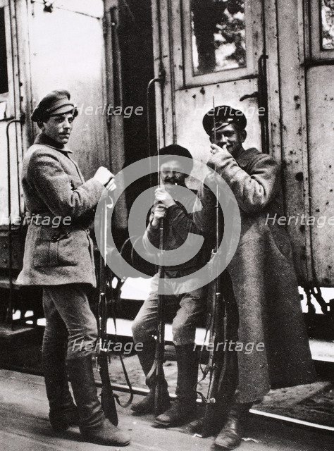 Young Red Guards, Russia, c1917-c1923(?). Artist: Unknown