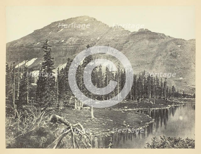 Lake at the Head of Bear River, Uintah Mountain, 1868/69. Creator: Andrew Joseph Russell.