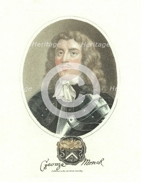 George Monck, 1st Duke of Albermarle, 17th century English soldier, 1817. Creator: Unknown.