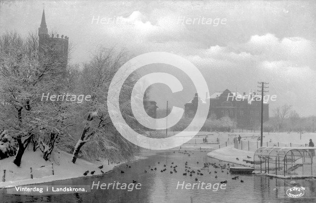 Winter's day, Landskrona, Sweden 1925. Artist: Unknown