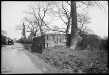 Old pinfold (animal pound), Capenhurst Lane, Capenhurst, Cheshire, c1935-c1941.  Creator: MT Pollit.