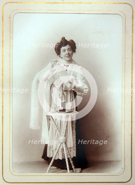 Portrait of the actress Maria Alexeeva-Lilina, 1900s-1910s.