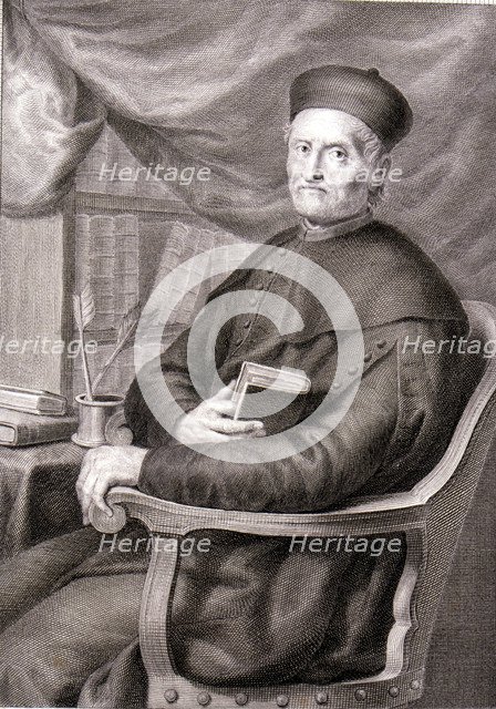 Martín de Azpilicueta (1492-1586), theologian and Spanish mercantilist, engraving of the collecti…