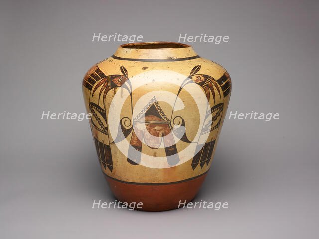 Polychrome Jar, c. 1920. Creator: Unknown.