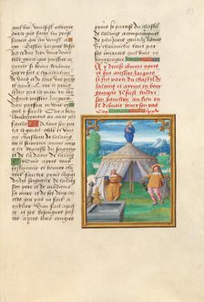 The Challenge at the Fountain of Tears; Livre des faits de Jacques de Lalaing, about 1530. Creators: Master of the Getty Lalaing, Simon Bening.