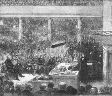'Professor Faraday lecturing at the Royal Institute...1856', (1901).  Creator: Unknown.