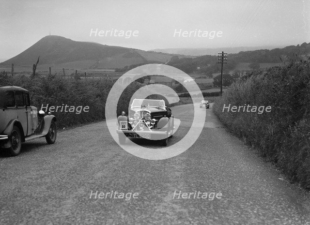 Rover 12/4 of WP Maidens competing in the South Wales Auto Club Welsh Rally, 1937 Artist: Bill Brunell.