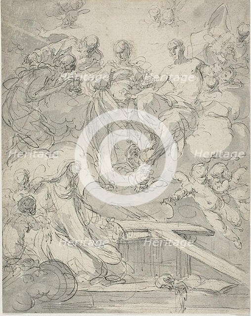 Stigmatization of Santa Maria Maddalena de' Pazzi, 1750/1760. Creator: Giovanni Domenico Ferretti da Imola.