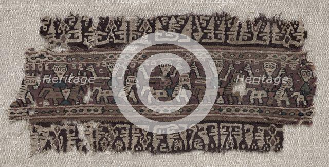 Fragment of an Ornamental Band, 800s. Creator: Unknown.