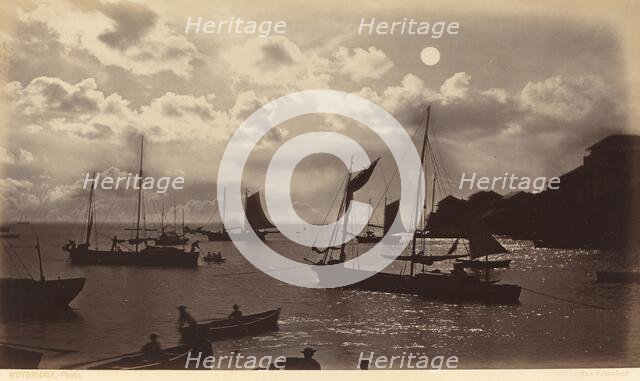 Moonlight Effect-Bay of Panama, 1877. Creator: Eadweard J Muybridge.