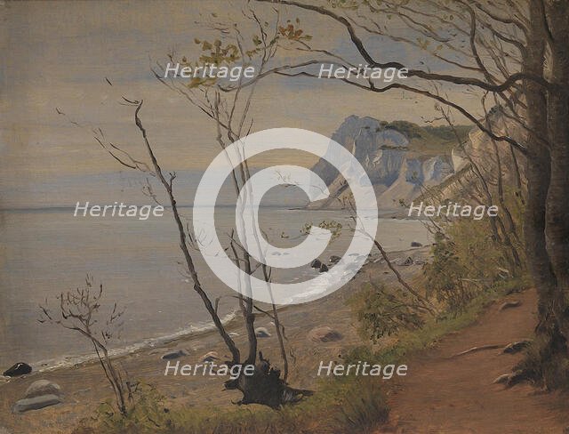 The Cliffs of the Island of Mon, 1850. Creator: Peter Christian Thamsen Skovgaard.