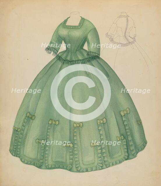 Dress, c. 1938. Creator: Jean Peszel.