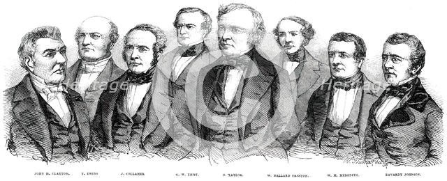 President Taylor and his Cabinet - daguerreotyped by Brady, 1850. Creator: W Thomas.