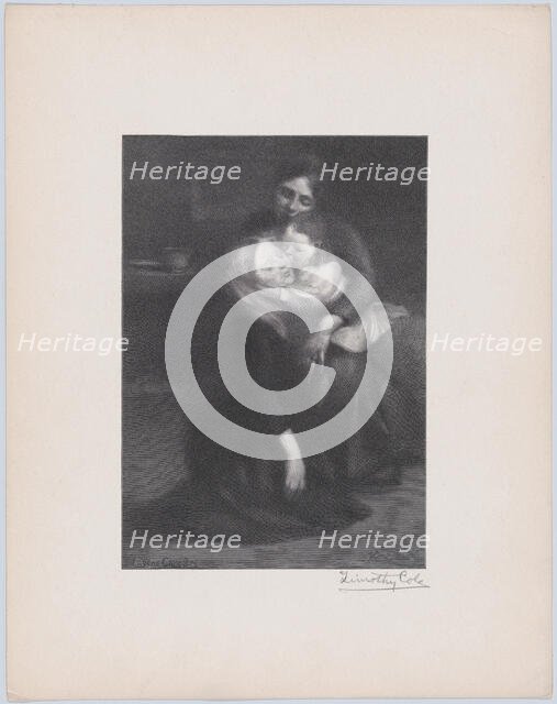 Intimité (The Kiss), 1910., 1910. Creator: Timothy Cole.