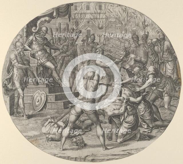 Wrath, from the 'Seven Deadly Sins', ca. 1550-55. Creator: Leon Davent.