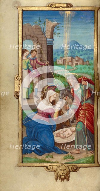 The Nativity; Book of Hours, 1544. Creator: Unknown.