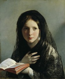 Lost in Her Dreams. Artist: Amerling, Friedrich Ritter von (1803-1887)