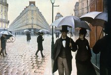 'Paris Street in Rainy Weather', 1877. Creator: Gustave Caillebotte.