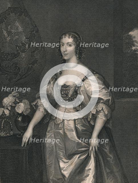 'Henrietta Maria, Queen of Charles The First', (early-mid 19th century).  Creator: Henry Thomas Ryall.