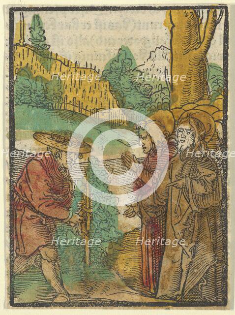 The Parable of the Workers in the Vineyard, from Das Plenarium, 1517. Creator: Hans Schäufelein the Elder.
