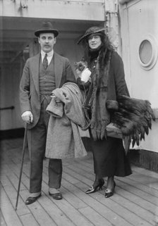 A.J. Drexel Jr. and wife, 1915. Creator: Bain News Service.