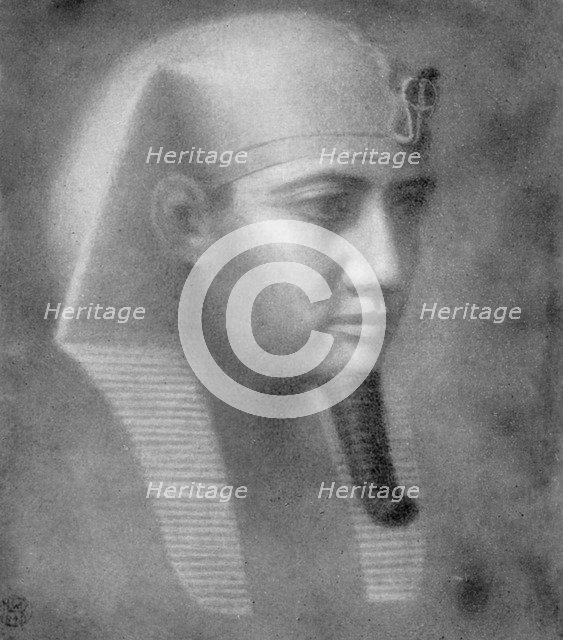 Khafre, Ancient Egyptian pharaoh of the 4th dynasty, 26th-25th century BC (1926). Artist: Winifred Mabel Brunton