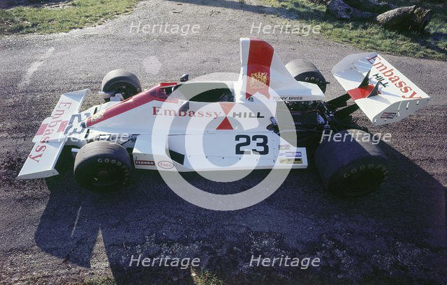1975 Hill GH2 F1 racing car. Creator: Unknown.