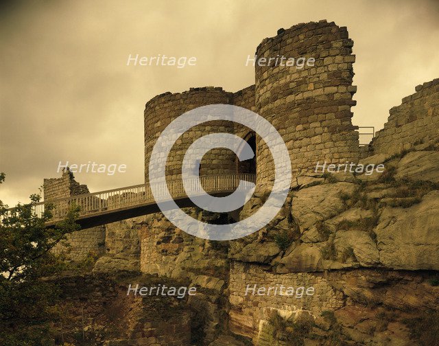 Inner Bailey entrance, Beeston Castle, Cheshire, 1986. Artist: Unknown