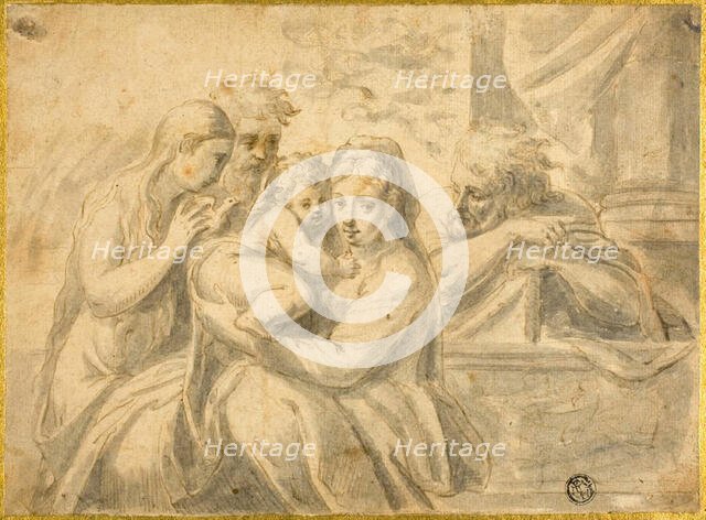 Holy Family with Mary Magdalene and Male Saint, n.d. Creator: Unknown.