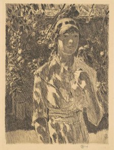 Helen Burke, 1917. Creator: Frederick Childe Hassam.