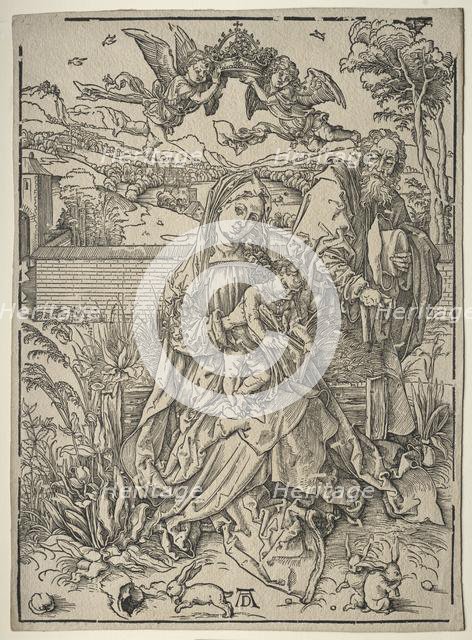 Holy Family with the Three Hares. Creator: Albrecht Dürer (German, 1471-1528).